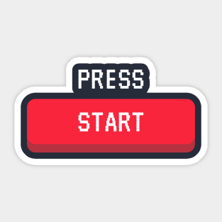 Press Start Sticker